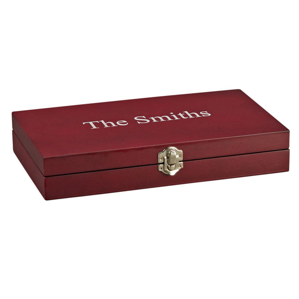 6-Piece Steak Knife Set with Hinged Rosewood Case, alternate view