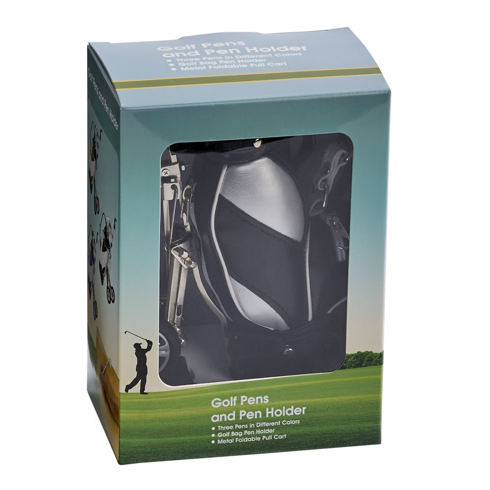 Golf Cart Pen Set and Desk Holder, alternate view