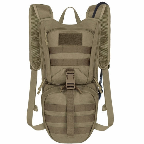 Unigear Tactical Hydration Backpack with 2.5L Bladder in Tan
