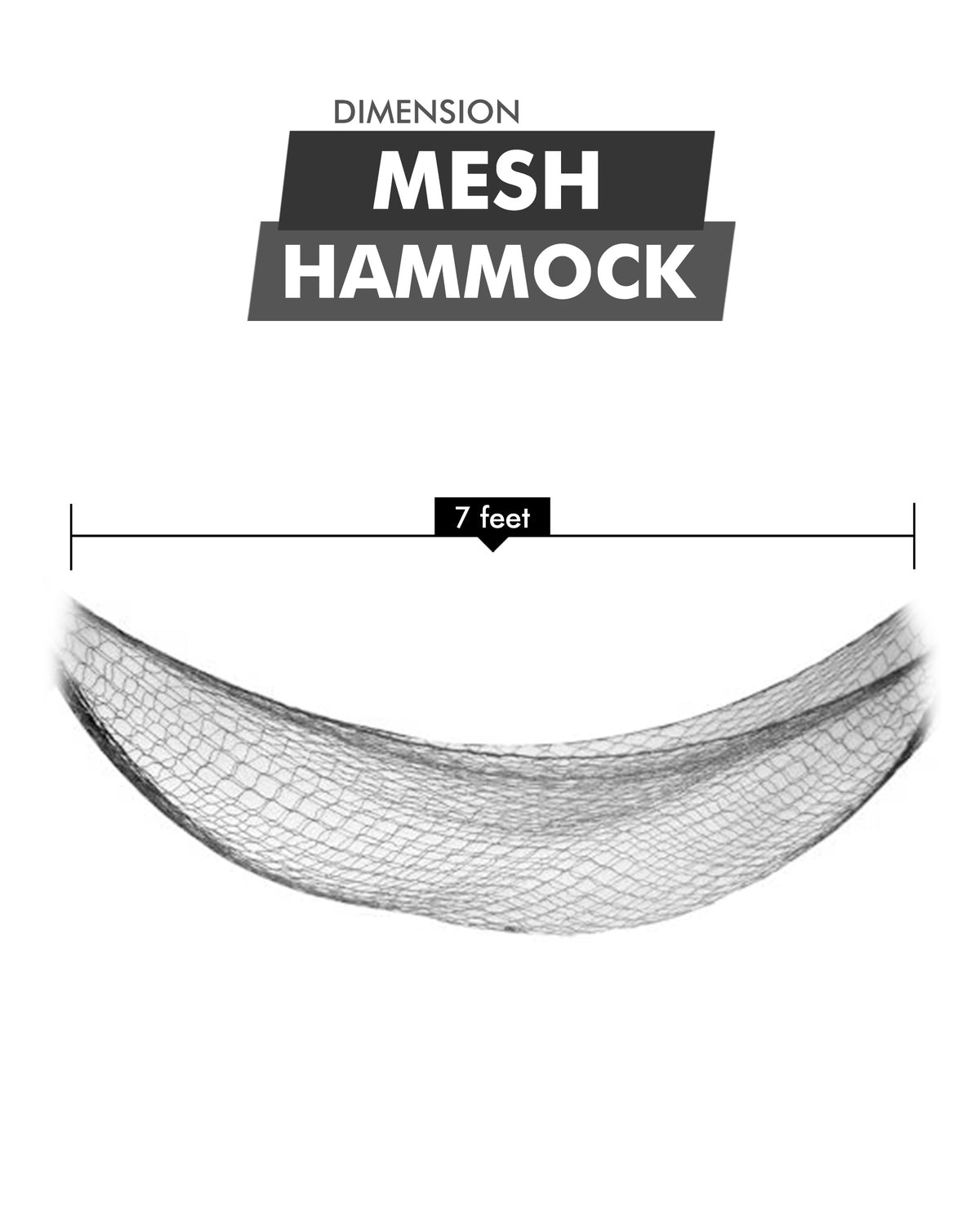 7ft Portable Nylon Hammock, alternate view