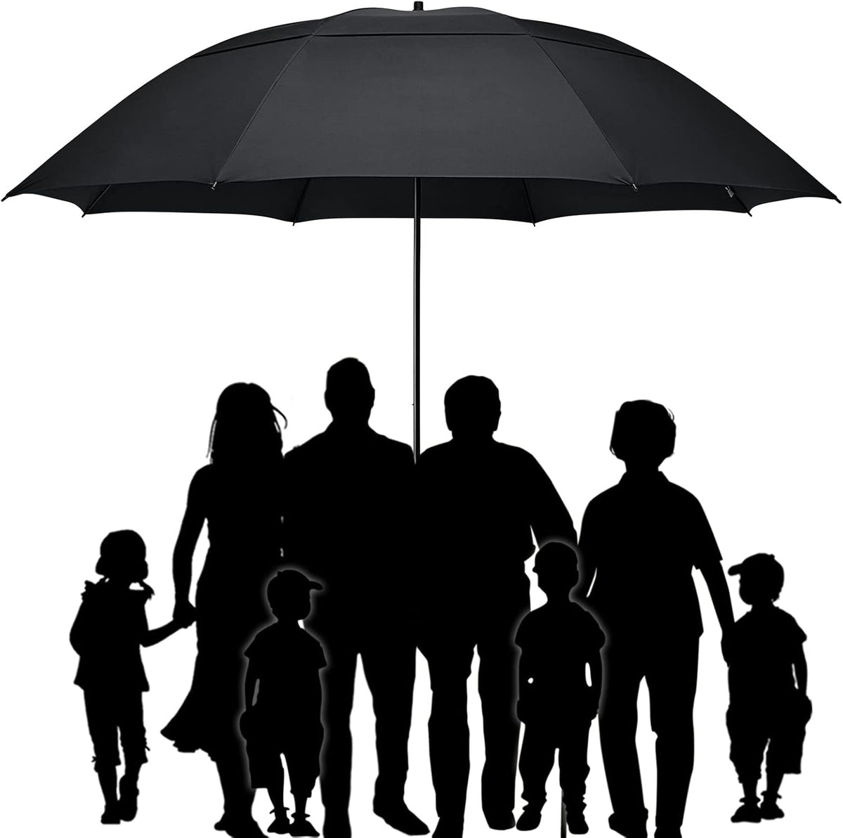80-Inch Extra Large Windproof Golf Umbrella, alternate view