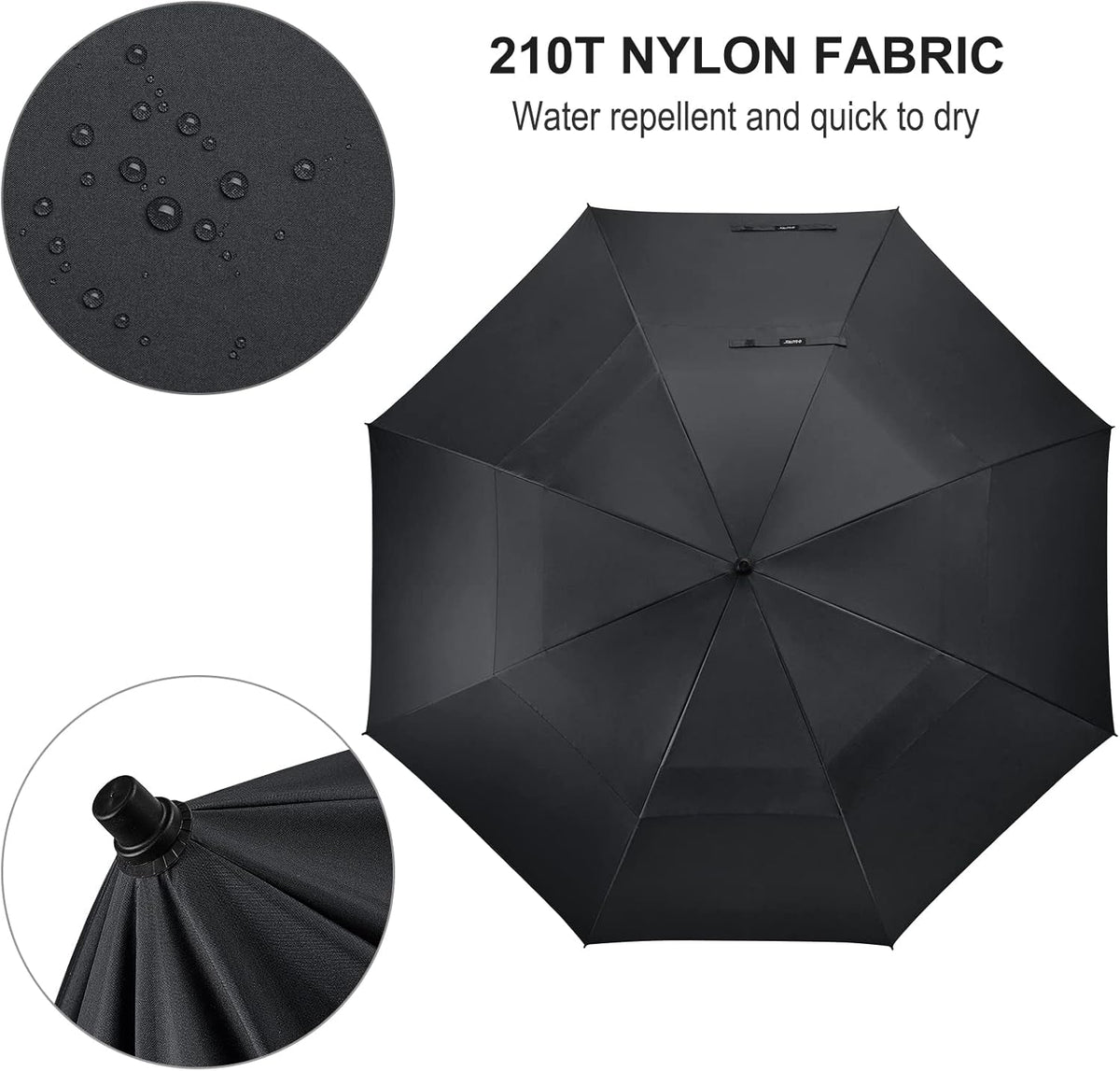 80-Inch Extra Large Windproof Golf Umbrella, alternate view