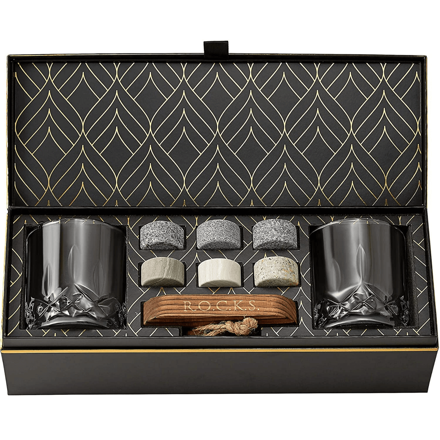 Whiskey connoisseur glass gift set signature edition — premium Father's Day gift for dad