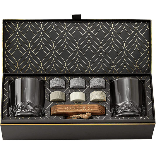 Whiskey connoisseur glass gift set signature edition — premium Father's Day gift for dad