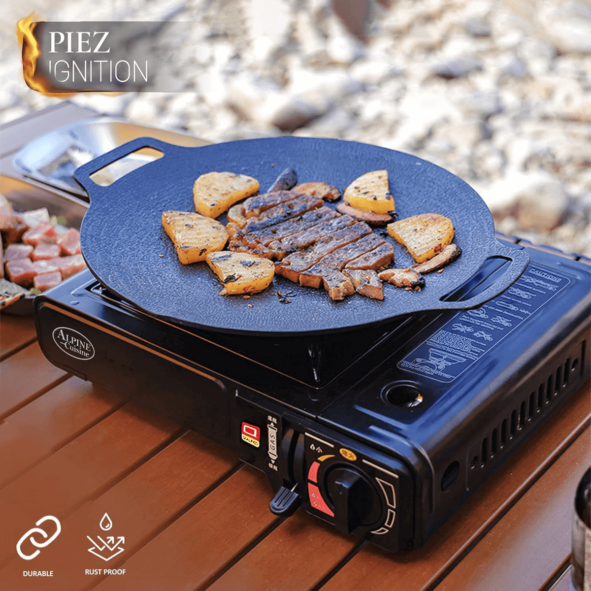 Alpine Cuisine Lightweight Portable Gas Stove, alternate view