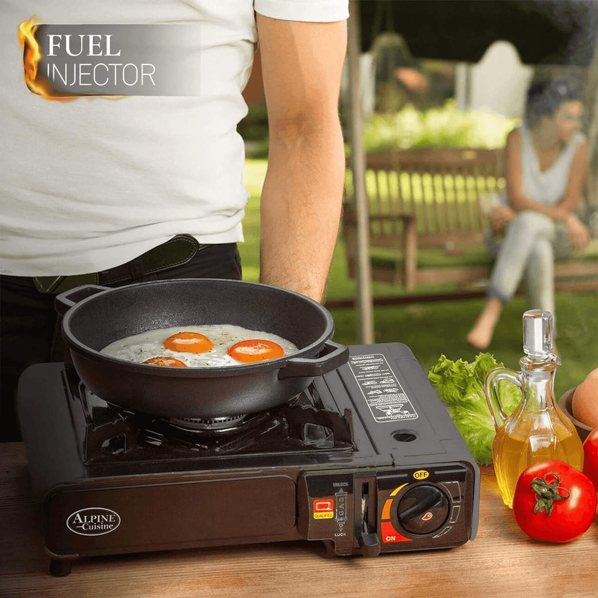 Alpine Cuisine Lightweight Portable Gas Stove, alternate view