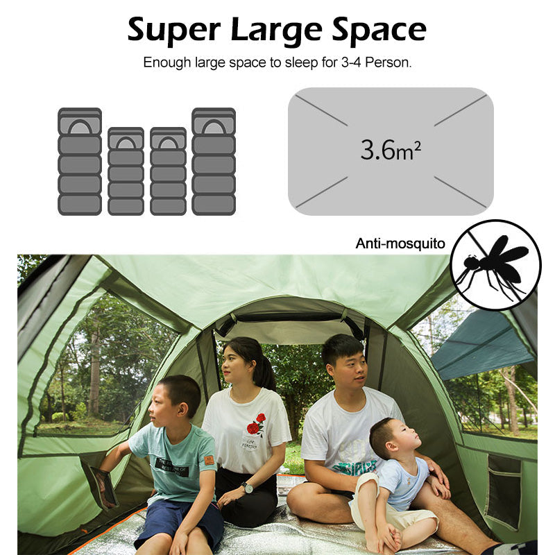 Automatic Pop-Up Camping Tent for 4 to 5 People, alternate view