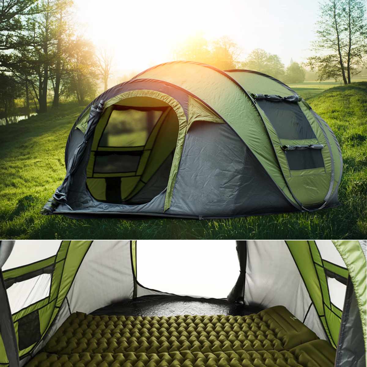 Automatic Pop-Up Camping Tent for 4 to 5 People, alternate view