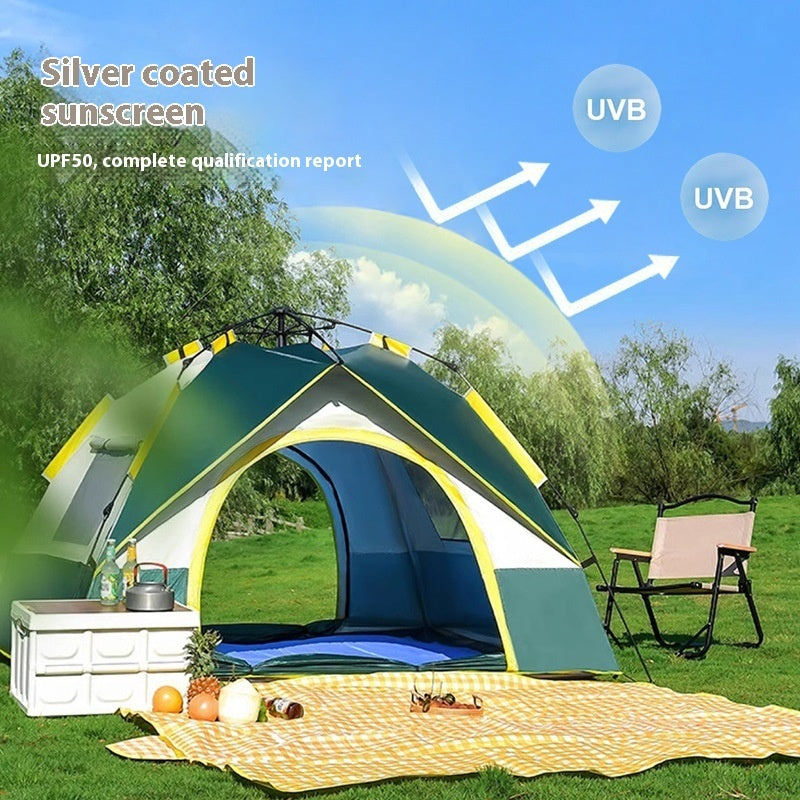 Automatic Quick-Open Camping Tent for 3 to 4 People