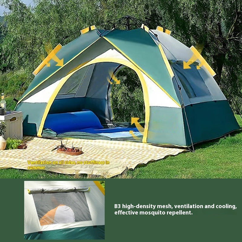 Automatic Quick-Open Camping Tent for 3 to 4 People, alternate view