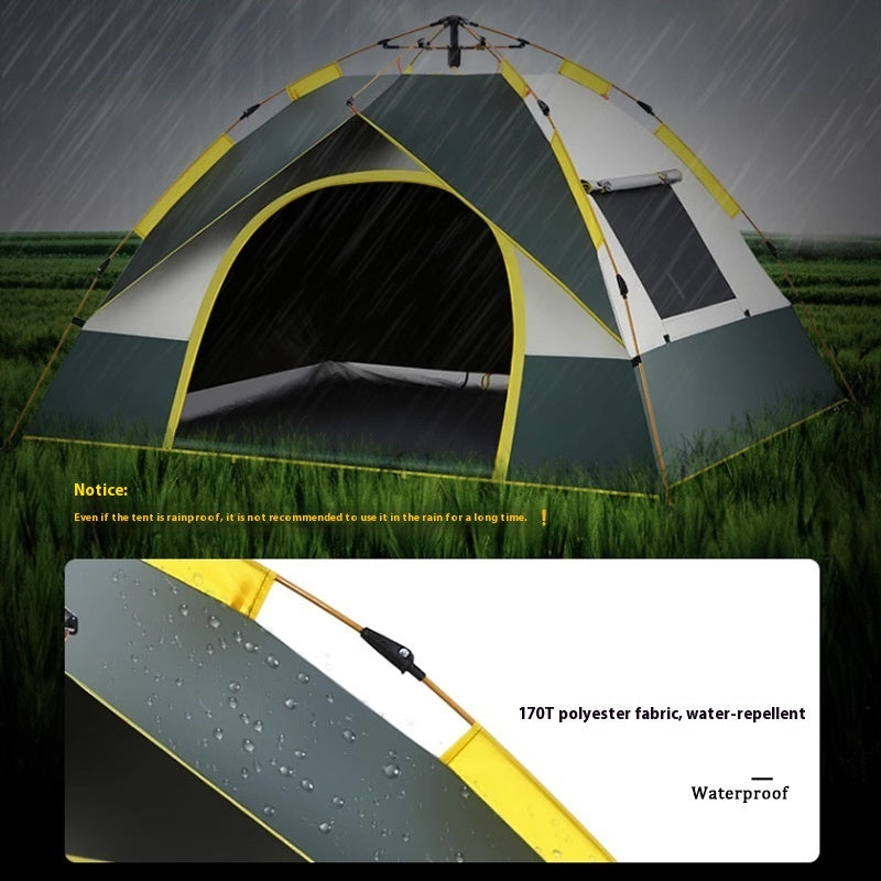 Automatic Quick-Open Camping Tent for 3 to 4 People, alternate view
