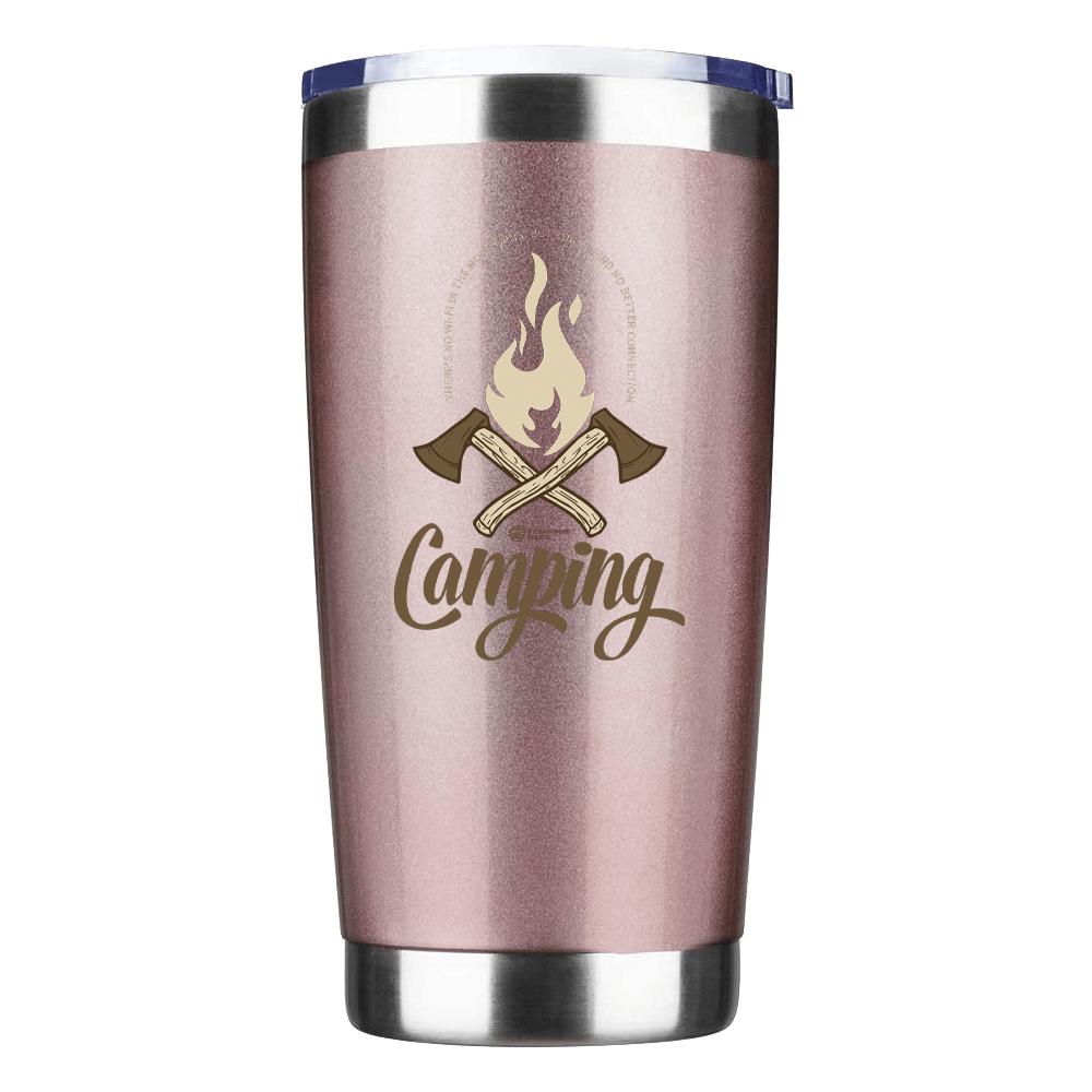 Axes 20oz Insulated Stainless Steel Tumbler in Rose Gold