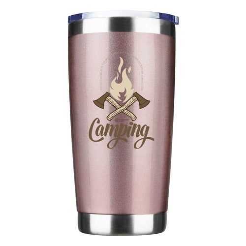 Axes 20oz Insulated Stainless Steel Tumbler in Rose Gold