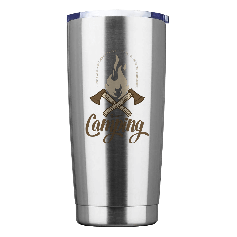 Axes 20oz Insulated Stainless Steel Tumbler in Silver