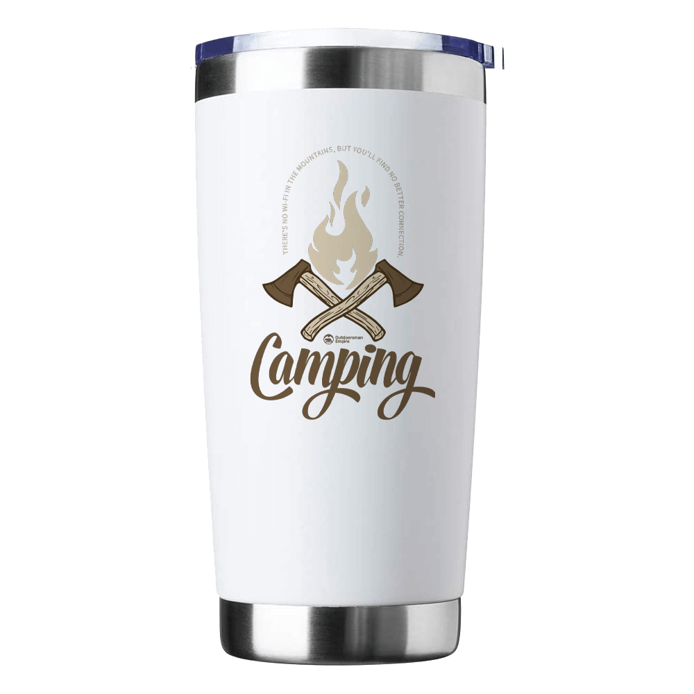 Axes 20oz Insulated Stainless Steel Tumbler in White