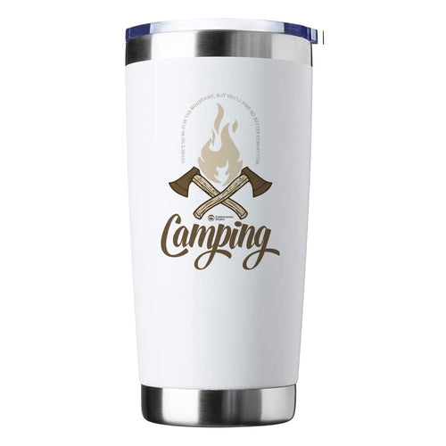 Axes 20oz Insulated Stainless Steel Tumbler in White