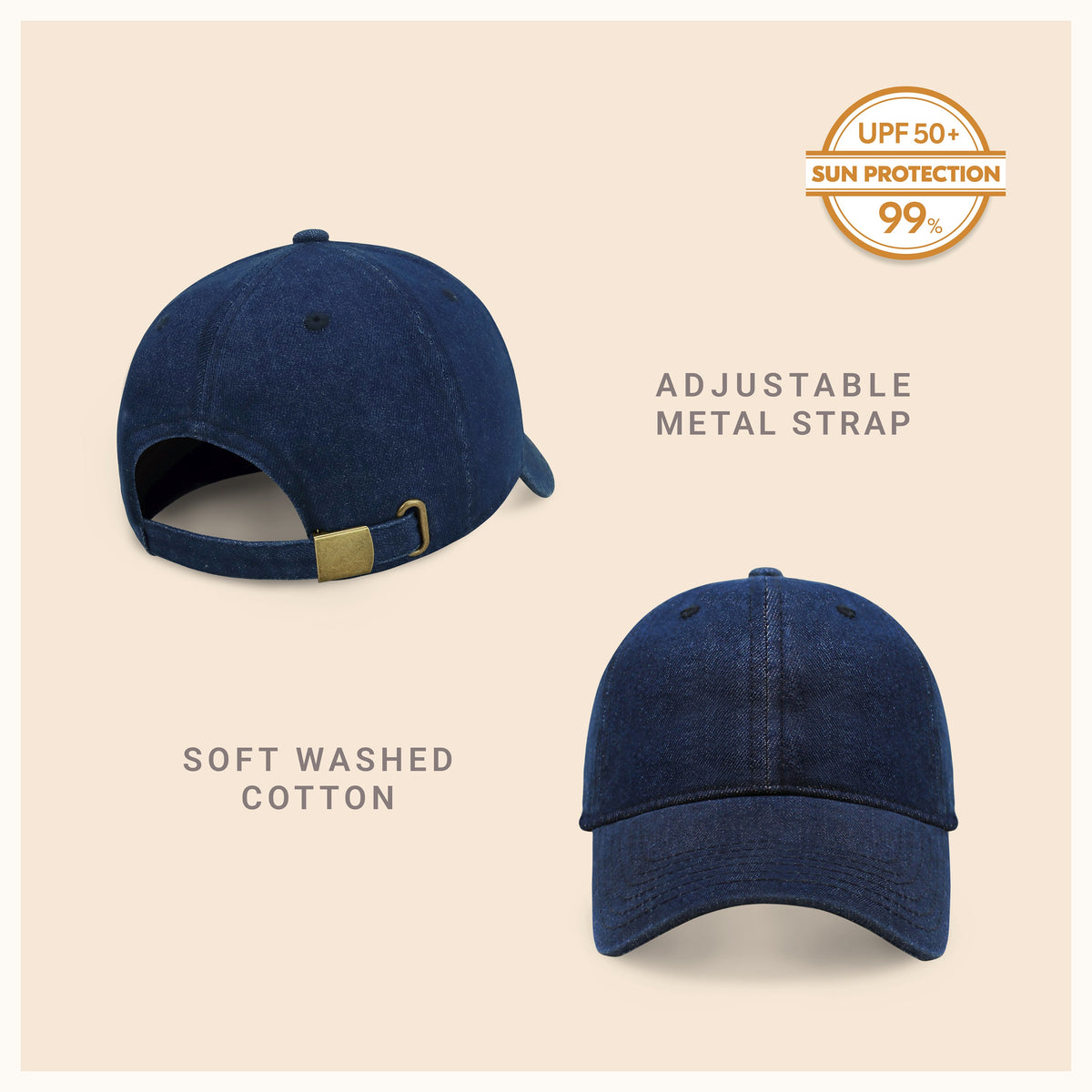 Classic Adjustable Cotton Dad Hat Baseball Cap, alternate view