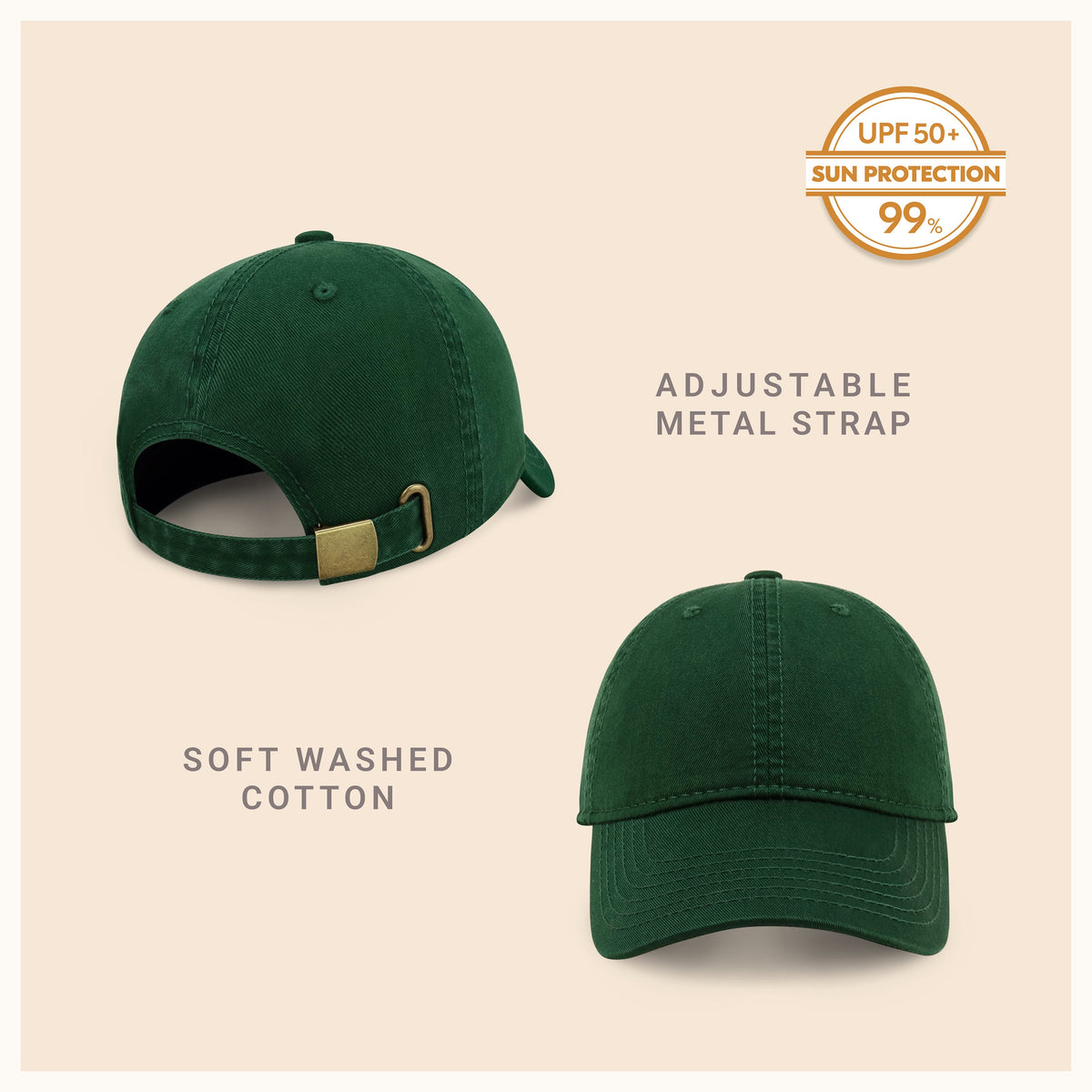 Classic Adjustable Cotton Dad Hat Baseball Cap, alternate view