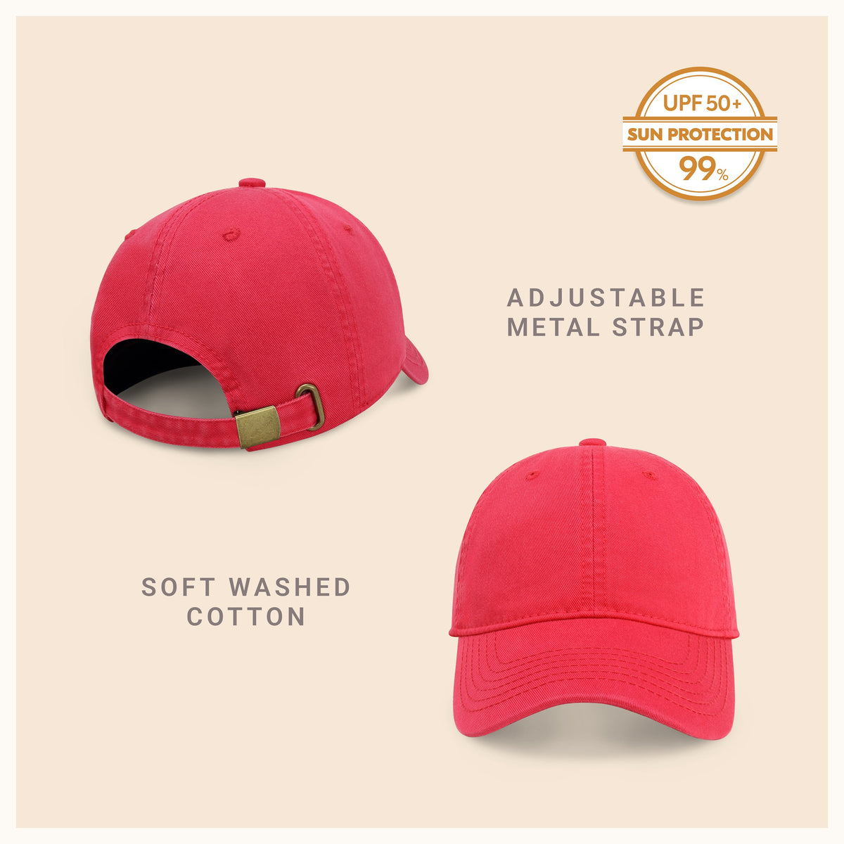 Classic Adjustable Cotton Dad Hat Baseball Cap, alternate view
