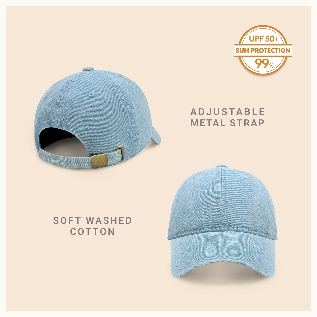 Classic Adjustable Cotton Dad Hat Baseball Cap, alternate view