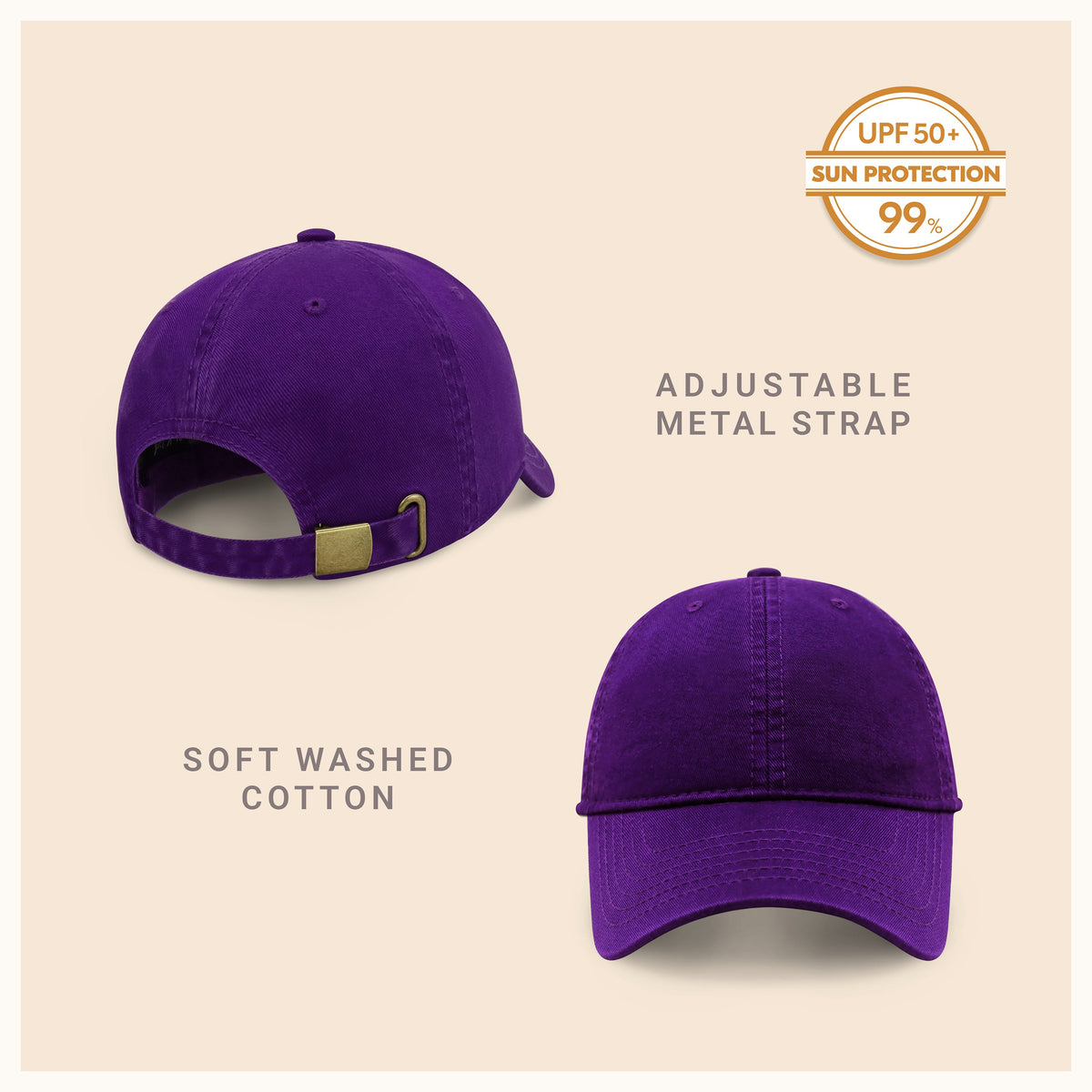 Classic Adjustable Cotton Dad Hat Baseball Cap, alternate view