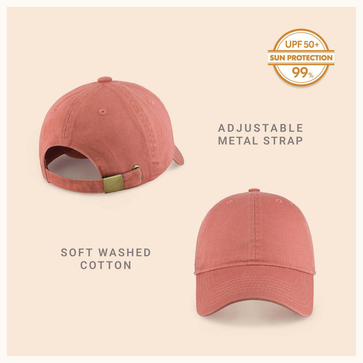 Classic Adjustable Cotton Dad Hat Baseball Cap, alternate view