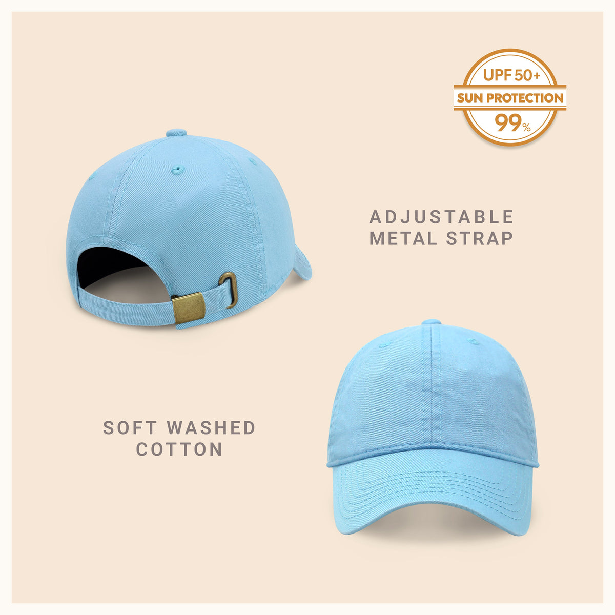 Classic Adjustable Cotton Dad Hat Baseball Cap, alternate view
