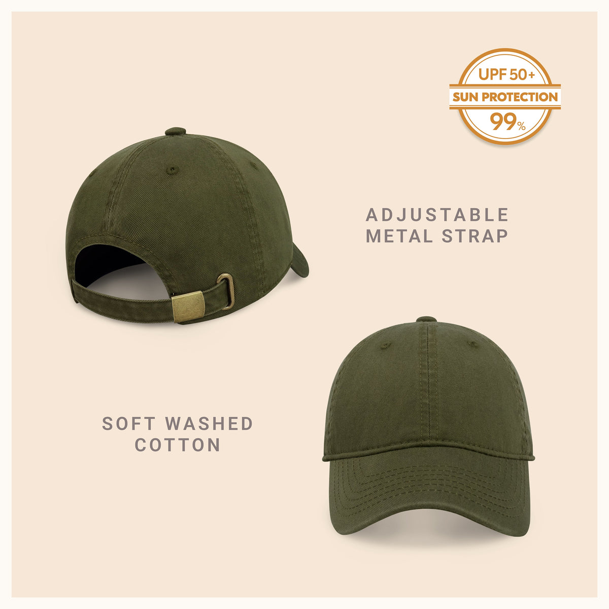 Classic Adjustable Cotton Dad Hat Baseball Cap, alternate view