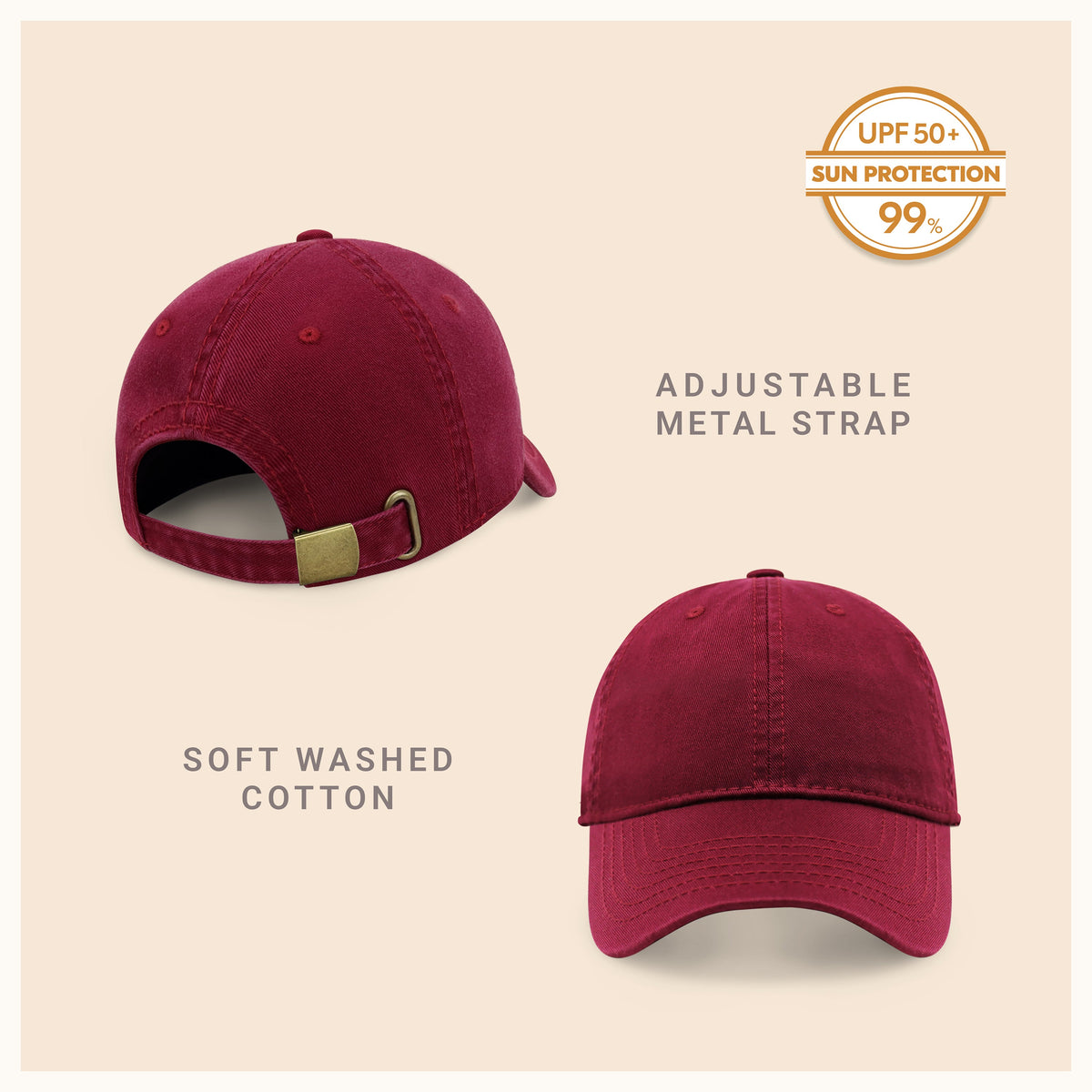 Classic Adjustable Cotton Dad Hat Baseball Cap, alternate view