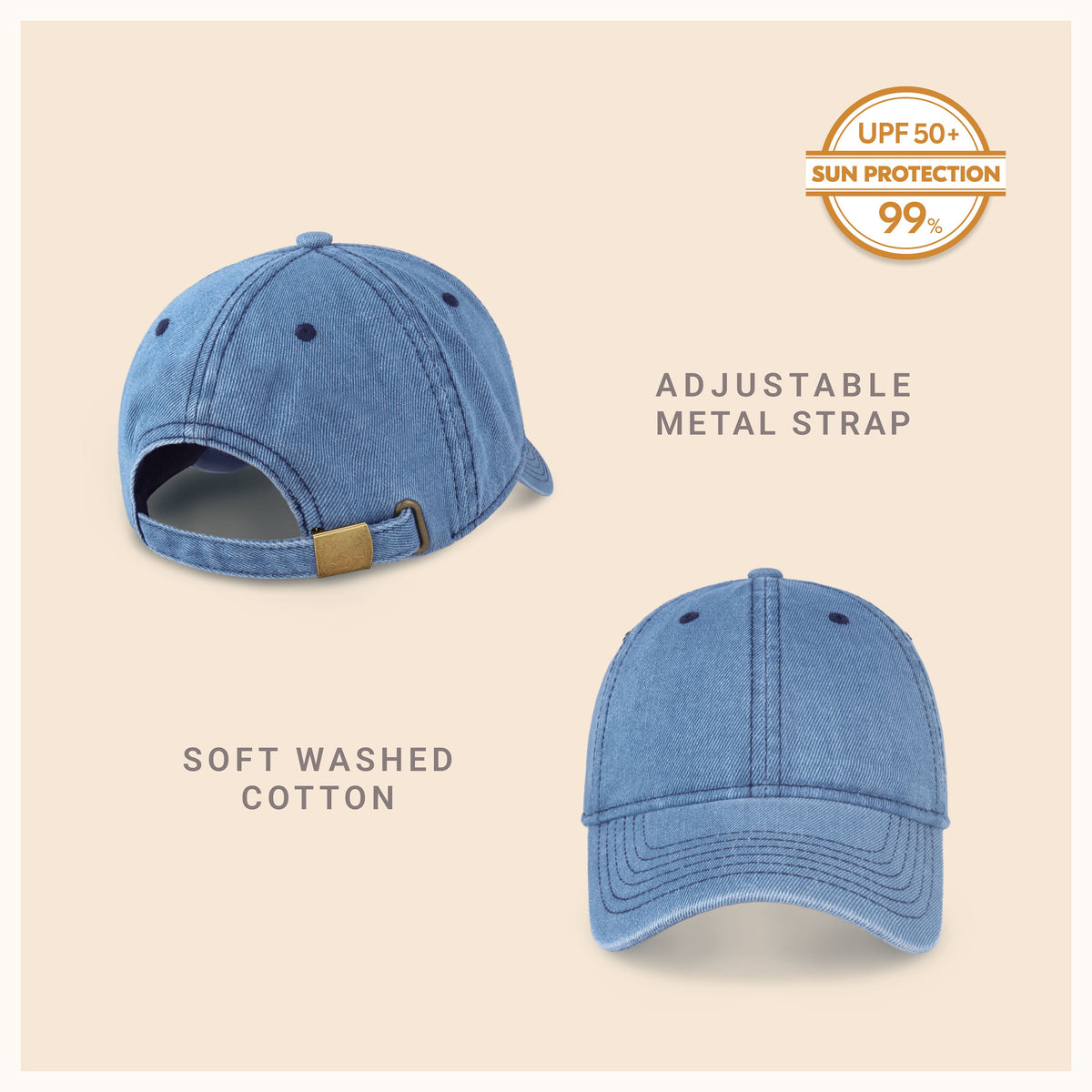 Classic Adjustable Cotton Dad Hat Baseball Cap, alternate view
