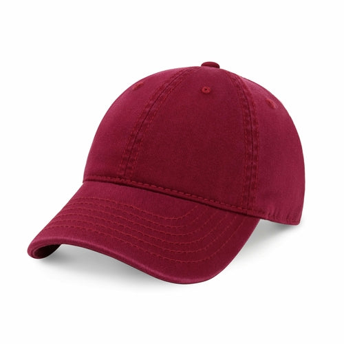 Classic Adjustable Cotton Dad Hat Baseball Cap in Burgundy