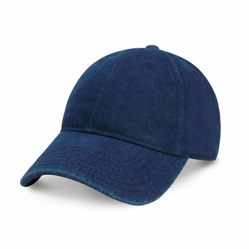 Classic Adjustable Cotton Dad Hat Baseball Cap in Dark Denim