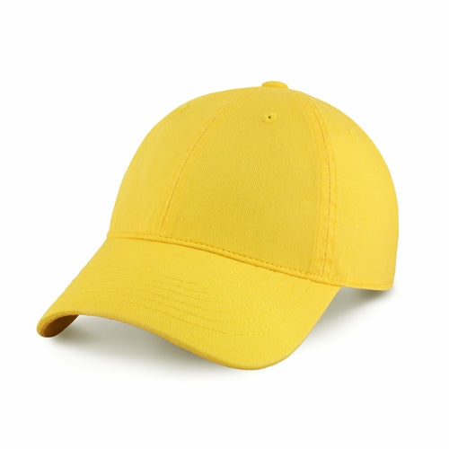 Classic Adjustable Cotton Dad Hat Baseball Cap in Happy Lemon