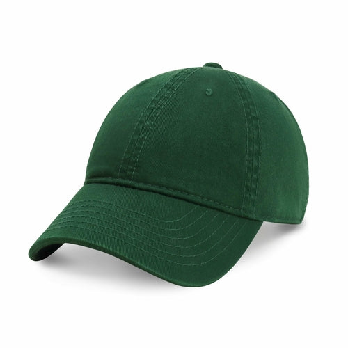 Classic Adjustable Cotton Dad Hat Baseball Cap in Hunter Green