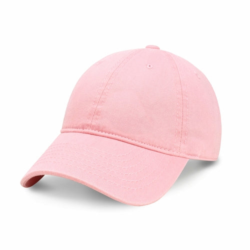 Classic Adjustable Cotton Dad Hat Baseball Cap in Light Pink