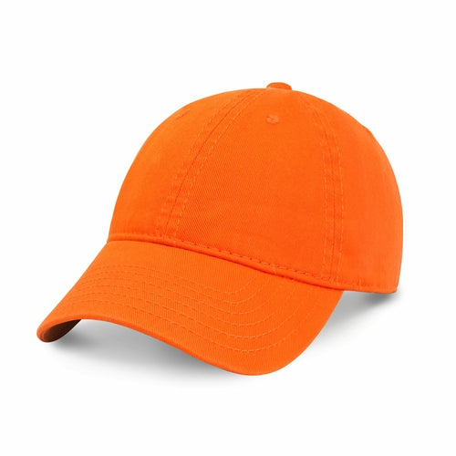 Classic Adjustable Cotton Dad Hat Baseball Cap in Orange