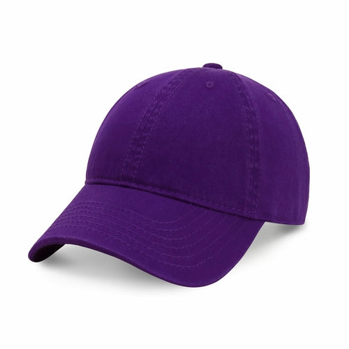 Classic Adjustable Cotton Dad Hat Baseball Cap in Purple