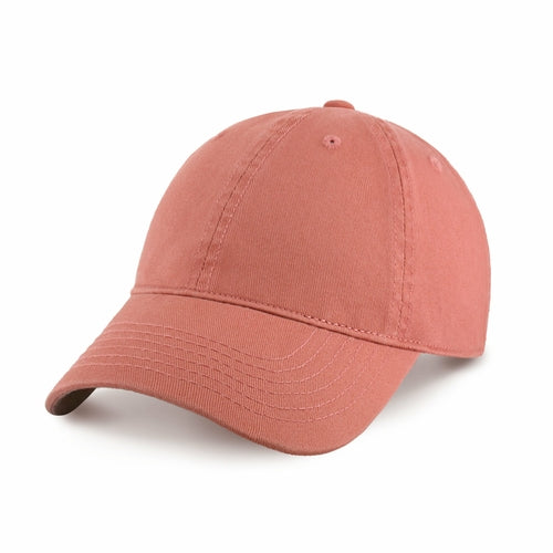 Classic Adjustable Cotton Dad Hat Baseball Cap in Rusty Rose