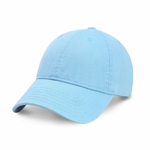 Classic Adjustable Cotton Dad Hat Baseball Cap in Sky Blue
