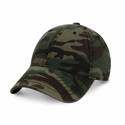 Classic Adjustable Cotton Dad Hat Baseball Cap in Wood Camo