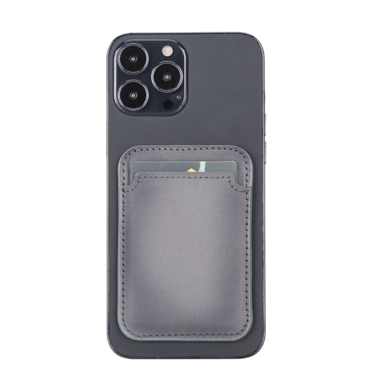 Cortland Full-Grain Leather Card Holder Wallet with Magnet, alternate view