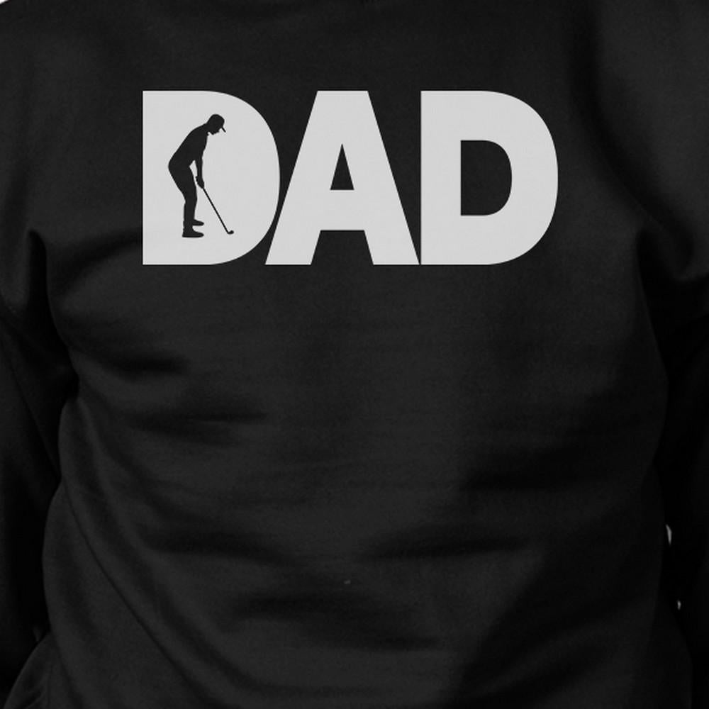 Dad Golf Funny Black Sweatshirt, alternate view