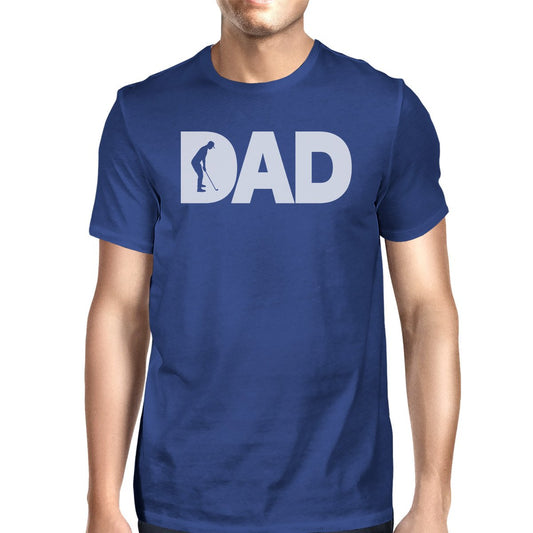 Dad Golf Men's Blue Graphic Tee