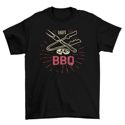 Dad's BBQ T-Shirt in Black