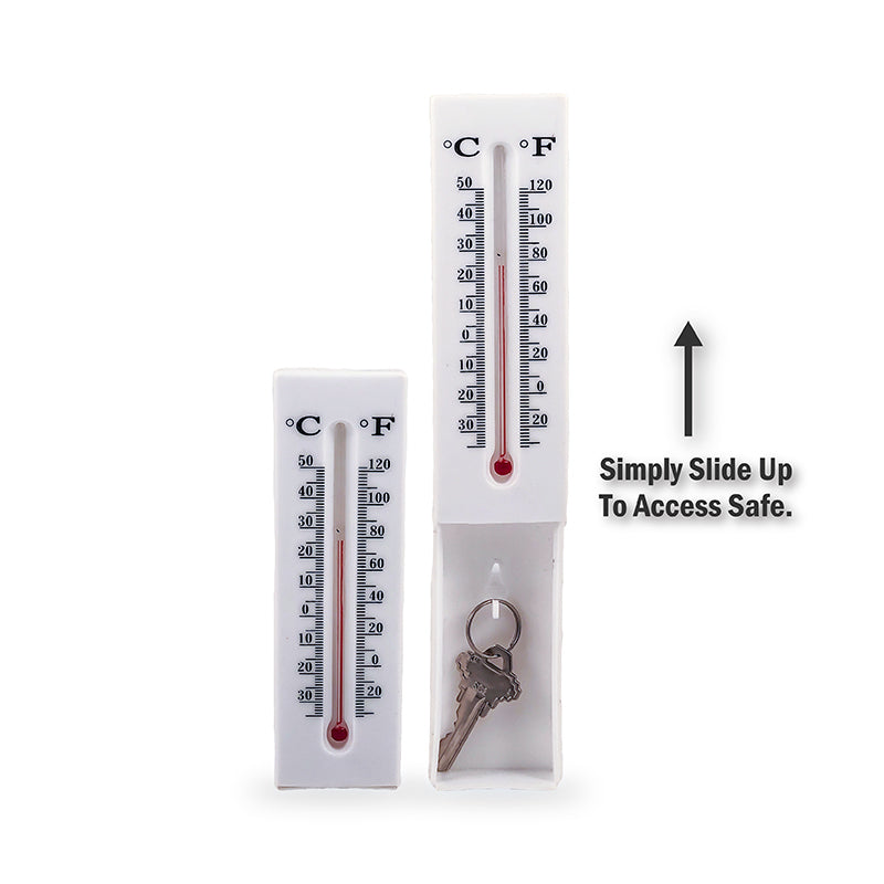 Diversion thermometer secret safe for indoor and outdoor — clever security gift for dad