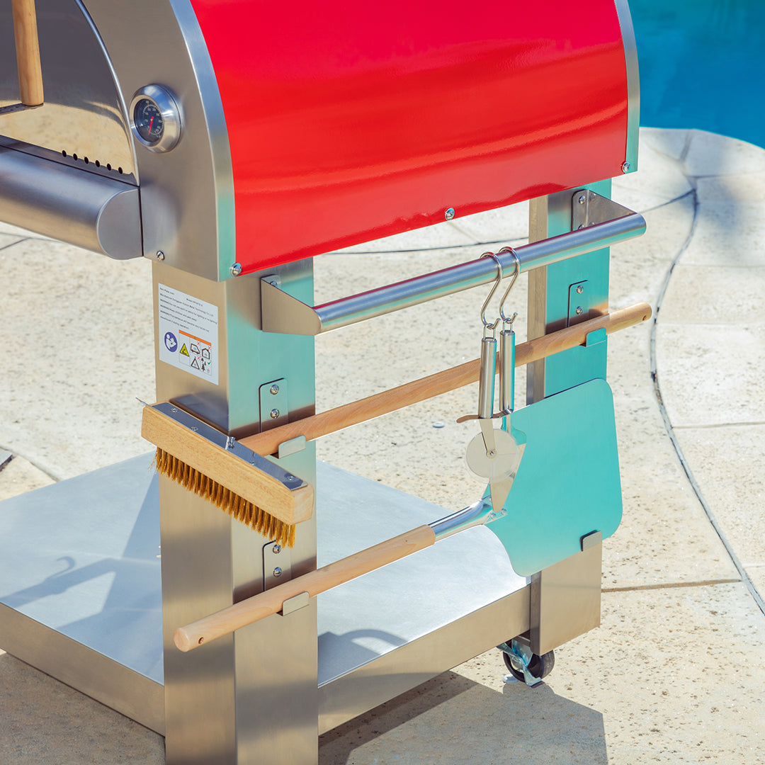 Empava outdoor wood-fired pizza oven — unique BBQ and cooking gift for dad with tools