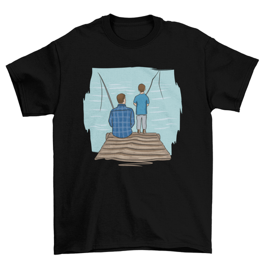 Father and Son Fishing T-Shirt