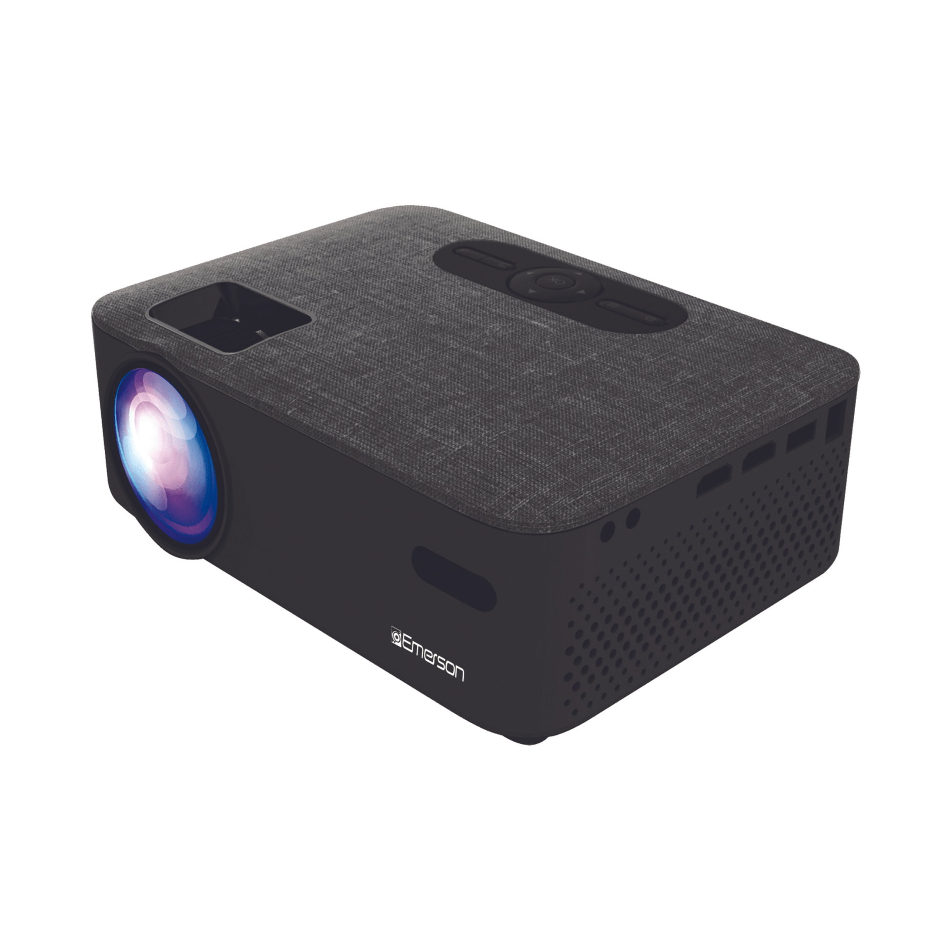 Emerson portable projector with screen and carry case — tech gift for dad who loves movies