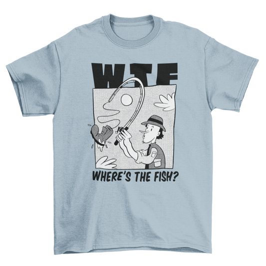 Fishing a Boot Funny T-Shirt