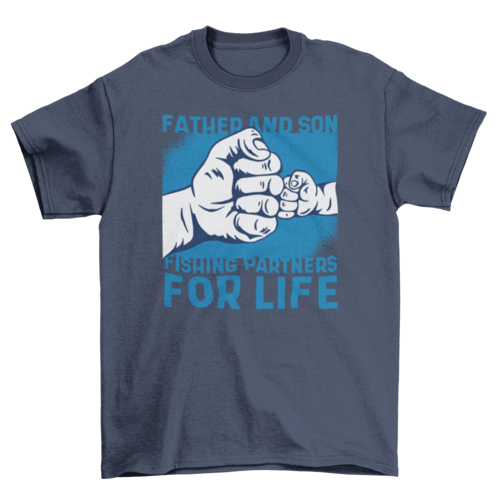 Fishing Partners for Life T-Shirt in Navy